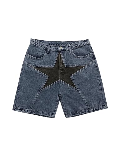 パンツ BELVET star logo denim jorts Star logo rigid Denim Jorts – BELVET