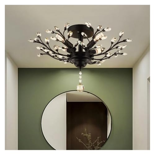 Éclairage d'intérieur suspendu avec lustre rétro arbre LED - 2