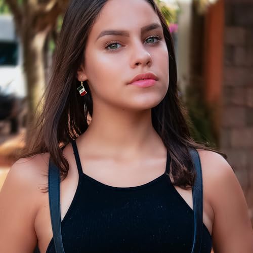 Madison Tyler Dangle Earrings for Women | Country Flag Earrings for Women | Flag Dangling Fish Hook Patriotic Earrings for Olympic Games4