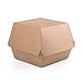 (100 Stück) Kraft Burger Boxen Größe XL Lebensmittelbehälter Fast Food Takeaway Einwegbox Hamburger auslaufsicher umweltfreundlich recyclebar (100, XL)