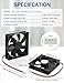 AmRunJe 2PCS PWM 4Pin Computer Case Fan 120mm x 25mm 12v DC Brushless Fan for Cooling PC Case Heat-Sink Refrigerator Engraver CPU Gaming