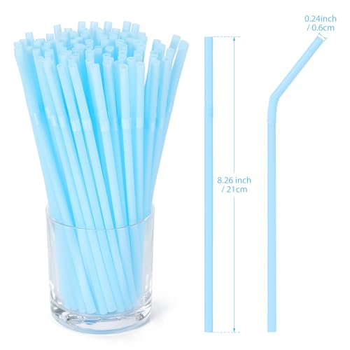 100 pitillos desechables plásticos negros 8.26 pulg miniatura 2