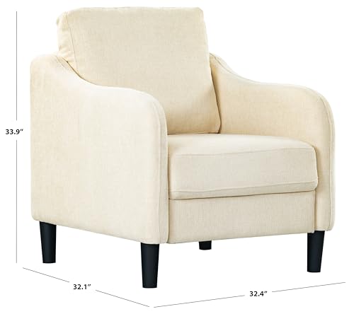 Sillón plegable crema de madera miniatura 3