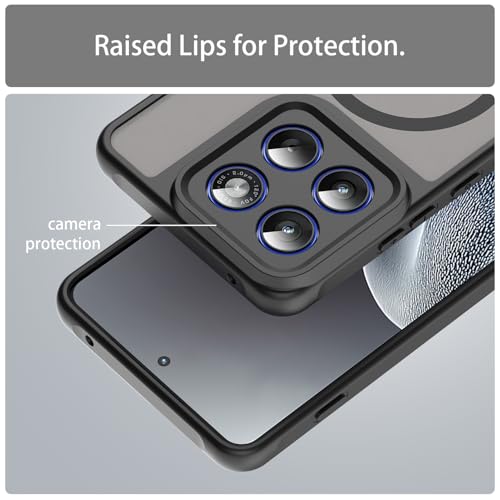 Image of Compatible with Motorola Moto X70 Air Case Cover,Compatible with MagSafe,Anti-Fall,Compatible with Motorola Edge 70 5G XT2601-2 XT2603-2 Cell Protective Phone Case Black