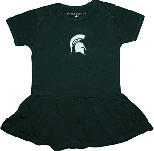 Michigan State University Spartan Infant and Toddler Picot Bodysuit Dress