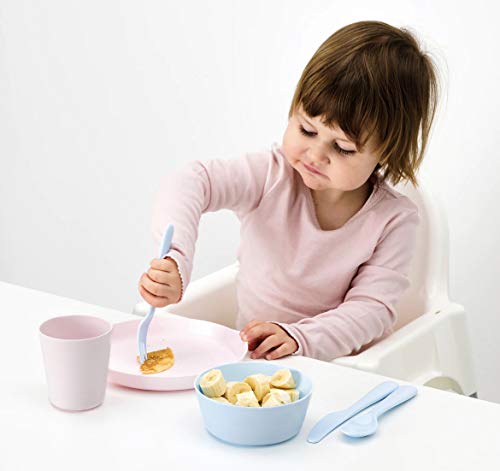 IKEA Kalas Teller, verschiedene Pastellfarben, 6 Stück, BPA-frei