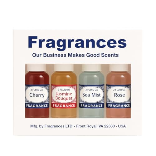 Rainbow RainMate Sirena Hyla Compatible Vacuum Fragrances Assorted Fragrance 4-Pack For Water-Based Vacuums (Coastal Bloom - Cherry Jasmine Bouquet Sea Mist Rose)