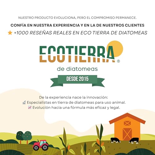 ECO Tierra de Diatomeas® Micronizada 20kg – Complemento Mineral a base de Tierra de Diatomeas, Sin calcinar, para Alimentación Animal – Seguridad, Calidad y Compromiso desde 2015