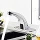 Yosoo Automatischer Wasserhahn mit Infrarot-Sensor, Wasserhahn für Badezimmer, Mischbatterie für Warm- und Kaltwasser, Chrom-Finish