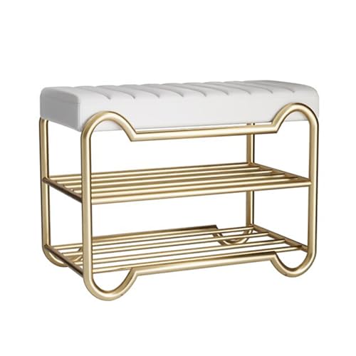 Étagère à chaussures blanche de style moderne pour aménager un couloir ou salon