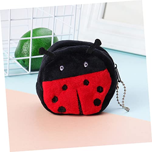 VANZACK 4pcs Cartoon Purse Small Plush Coin Pouch for Multifunctional Change Wallet with Rabbit Strawberry Lightweight Mini Wallets for School Shopping Travel2