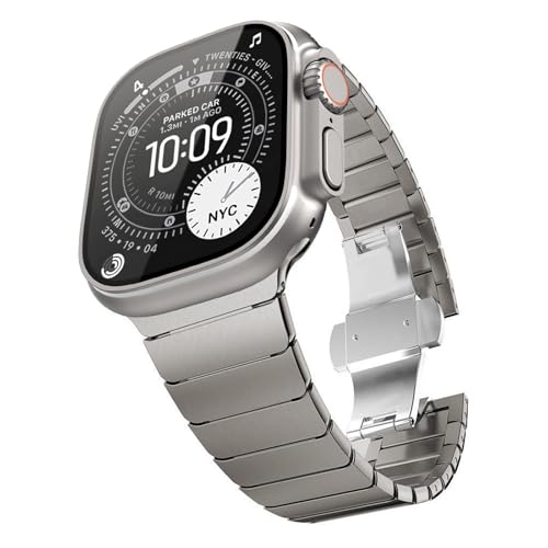 Bracelet en acier inoxydable pour Apple Watch Ultra 2 et iWatch Series 9 8 7
