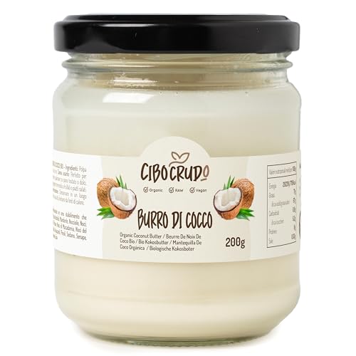 Crema di Cocco Biologica - 200ml. Burro di Cocco Alimentare
