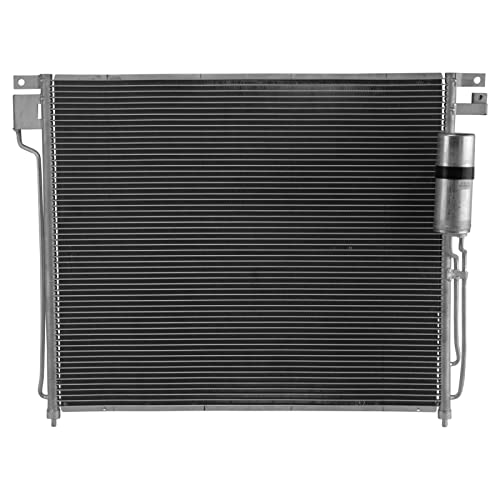 Image of TRQ A /C Condenser and Receiver Drier Assembly Compatible with 05-21 Nissan Frontier 05-15 Xterra 05-12 Pathfinder 09-12 Suzuki Equator