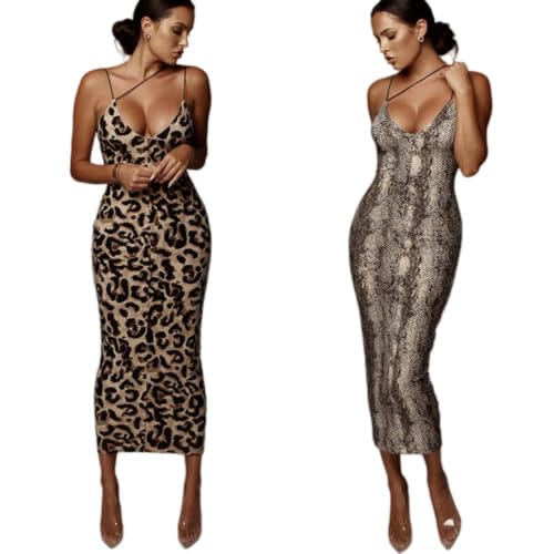 Robe longue léopard d'été fluide pour plage et soirées - 3