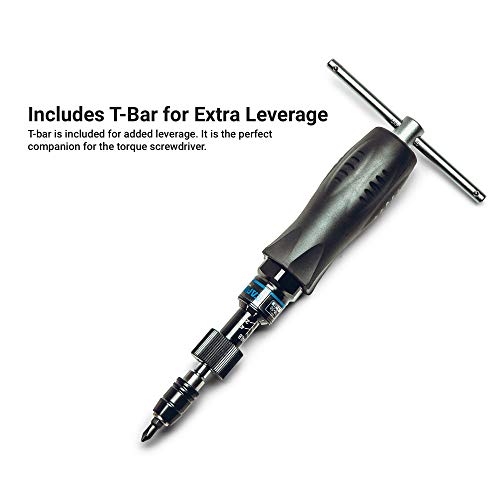 Capri Tools CP21075 Certified Limiting Torque Screwdriver Set, Small, Black