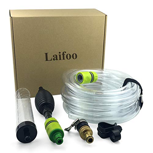 Laifoo 25Ft Aquarium Vacuum Gravel Cleaner Fish Tank Cleaner Siphon Water Changer #TOP6