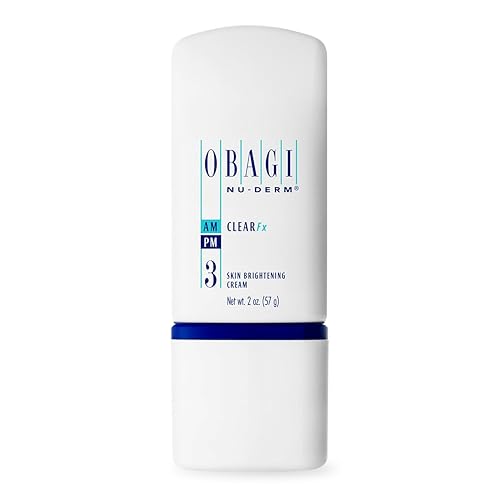 Nu-Derm Clear Fx - Crema iluminadora de la piel y de noche con arbutina, vitamina C y ácido láctico