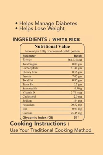 Image of hepn Low GI White Rice Pack of 2, 1.8kg, Lab Tested GI 41, Premium Low Glycemic Rice, Diabetic Friendly, No Added Sugar, Daily Rice