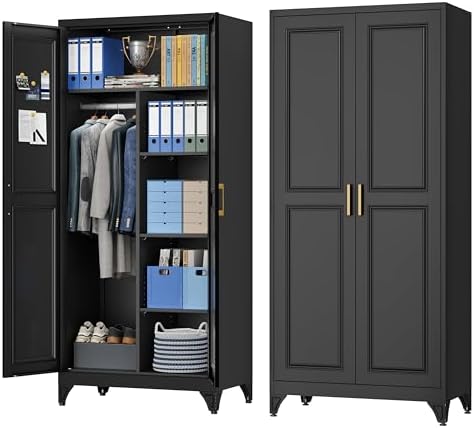 UNICOLY Metal Wardrobe Closet Stora...