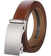 Lavemi Men's Real Leather Ratchet Dress Casual Belt, Cut to Exact Fit, Elegant Gift Box