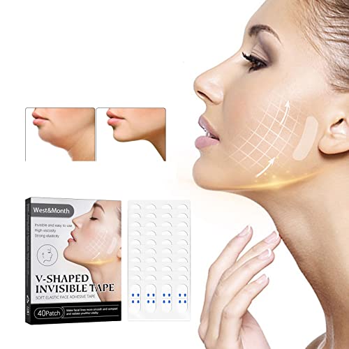 Face Lift Tape- Invisible Ultra-thin High Elasticity sweatproof Instant Face Lifting Tape for Makeup- Wrinkles Saggy Skin Double Chin Hiding & Lifting Tool Accessories for Girls