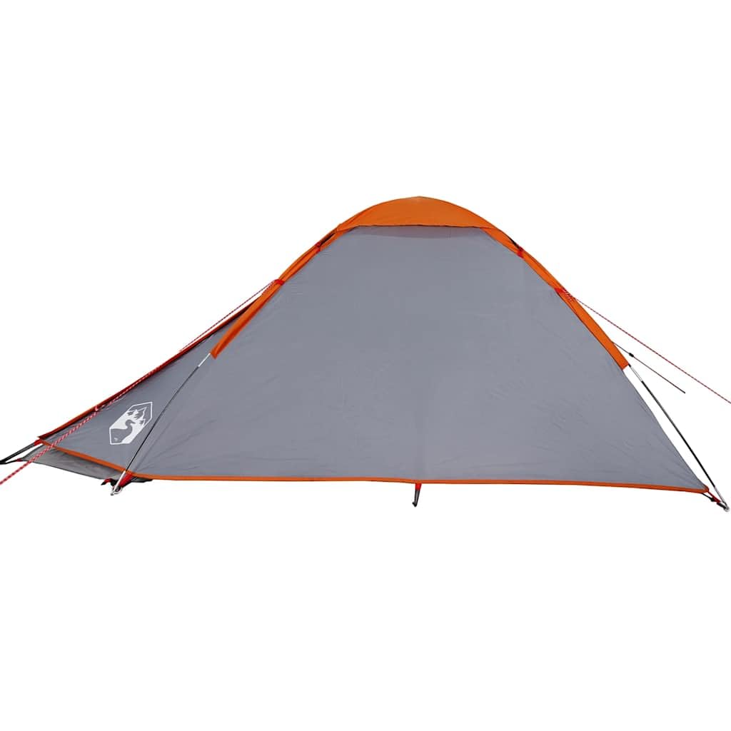 Genérico Tienda de campaña iglú para 4 Personas Impermeable Gris Naranja,Deportes,Actividades al Aire Libre,Camping y Senderismo,Tiendas de campaña-94771