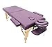 Produktbild Massage Imperial® Charbury Massageliege - Violett - Leichte, klappbare Massageliege - 2-teilig - Reiki-Endplatten aus Holz - 13 kg