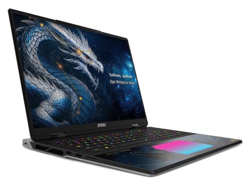 Image of EXCaliberPC [2026] MSI Titan 18 HX Dragon Edition Draco Epic A2WJ-1246US (Intel Ultra 9 290HX Plus, 96GB RAM, 18TB SSD, NVIDIA GeForce RTX 5090, 18 inch UHD+ Mini LED, Windows 11 Pro) Gaming Laptop