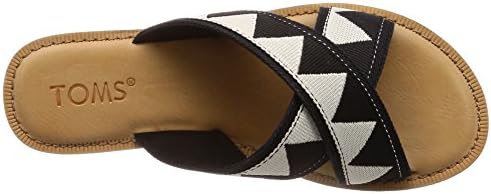 TOMS Women's Viv Sandals Black Tribal 10011780 Women's Size 6 | Image 4