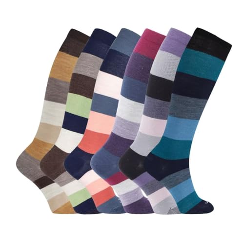 Image of ja vie Women & Men Comfy 75% Merino Wool Compression Socks 15-20mmHg Extra Soft