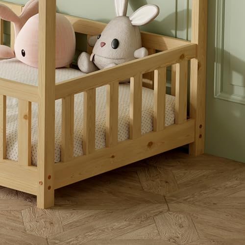 Variante de ecomi cama Montessori Lacado Blanco 90x200