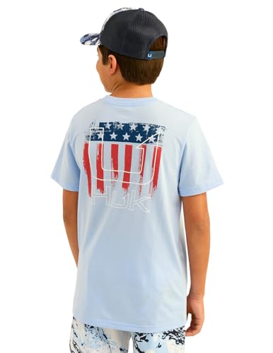 HUK Boys' Short Sleeve Performance Tee, Kids Fishing T-Shirt