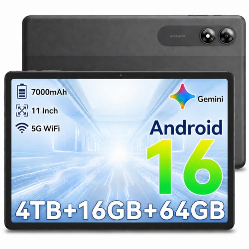 TABWEE T30 11 Inch Android 16 Tablet Gemini AI 4 0 16GB RAM 12GB Expandable 64GB ROM Suppo - image 1