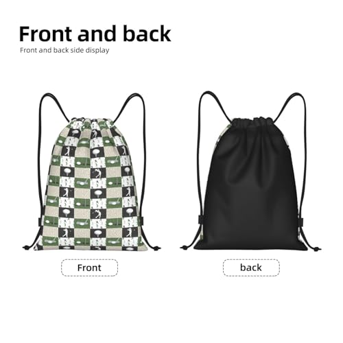 Fashion Funny Golf Sports Bag for Women Men Drawstring Backpack Bag Sackpack for Gym Shopping Sport Yoga4