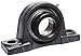 Hub City PB220URX1-7/8 Pillow Block Mounted Bearing, Normal Duty, Low Shaft Height, Relube, Eccentric Locking Collar, Narrow Inner Race, Cast Iron Housing, 1-7/8" Bore, 2.51" Length Through Bore, 2.189" Base To Height