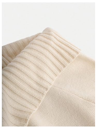 Floerns Girl's Off The Shoulder Cropped Sweater Bell Sleeve Knit Pullover Tops3