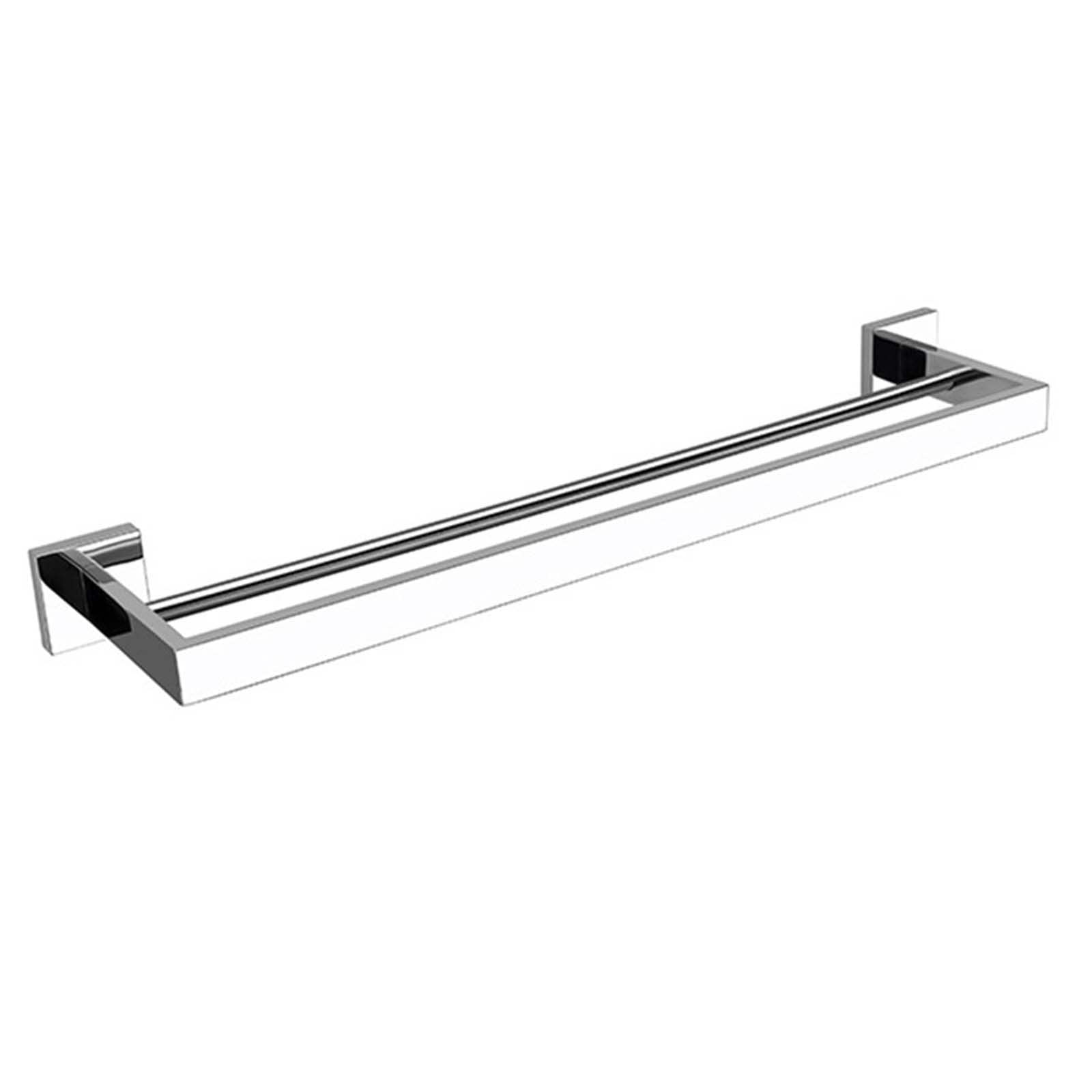DKRAHRJJ Wall Mounted Towel Rail, Towel Shelf Stainless Steel Double Towel Rack for Restroom Toilet/Ch
