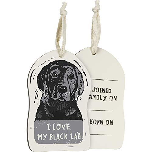 Primitives-by-Kathy-Wooden-Hanging-Ornament-2-Sided-I-Love-My-Black-Lab Primitives by Kathy Wooden Hanging Ornament 2 Sided I Love My Black Lab