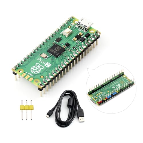 Waveshare Raspberry-Pi-Pico-2W-CC Compatible with Raspberry Pi Pico 2 Microcontroller Board Based On Official RP2350 Chip Dual-Core & Dual-Architecture Design