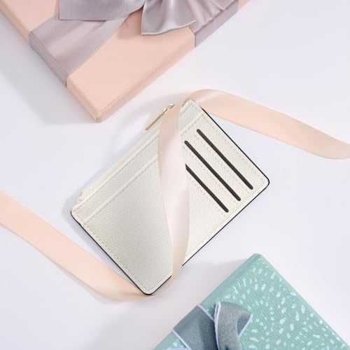 Image of Tipmile Mens RFID Wallet, Small Slim Business Credit Card Holder, Mens Gift | Mini Tiny Cute ID Case, Minimalist Zipper Pocket Wallet, Thin Coin Purse, Fathers Gift