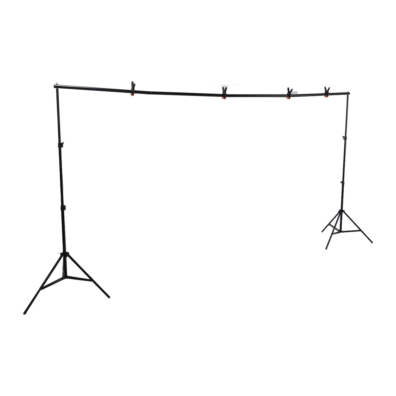 EMUKOEP Kit Supporto per Fondale Fotografico Durevole e Regolabile, Stabile e Affidabile per Studio Fotografico 2x3 M