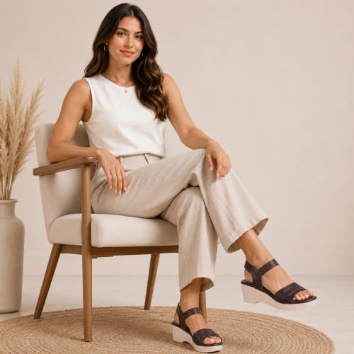 Image of Women Girls Fashion Wedge Heel Sandals (SD1501)