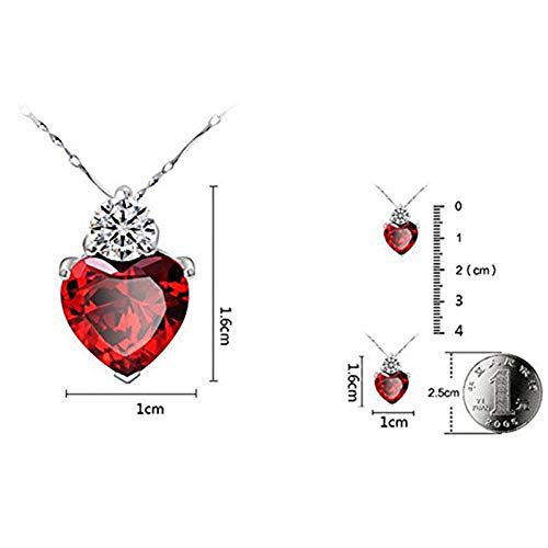 Monbedos Zirkon eingelegten Herz Stil elegant