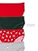 Victoria's Secret Lace Trim Cotton Brief Panty Pack, Underwear for Women, 5 Pack, Holiday (L)