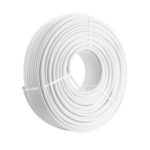 VEVOR Tubería Suelo Radiante 200 m, Pex al Pex Tubo de Aluminio Temperatura 10~95 ℃, Tubo Pex al Pex, Tubería Multicapa Tubería de Oxígeno-Calefacción para Calefacción de Suelos Radiantes Color Blanco