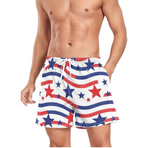 Bañador de secado rápido para hombre pantalones cortos deportivos azul 4