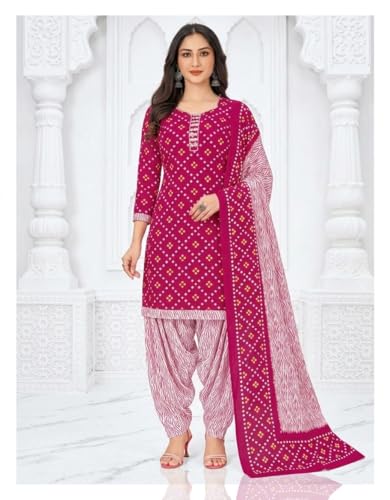 Image of Yashika Women'S Unstitched Crepe Dress Materials | Crepe Salwar Suit For Women | Suit Material For Women Unstitched