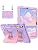 Fintie Przyjazne dla dzieci etui do Samsung Galaxy Tab S10 FE/ S9 FE 5G 10,9 cala/Tab S9 28.9 cm, wytrzymałe, odporne na wstrząsy etui ochronne z podpórką i paskiem na ramię, fioletowe