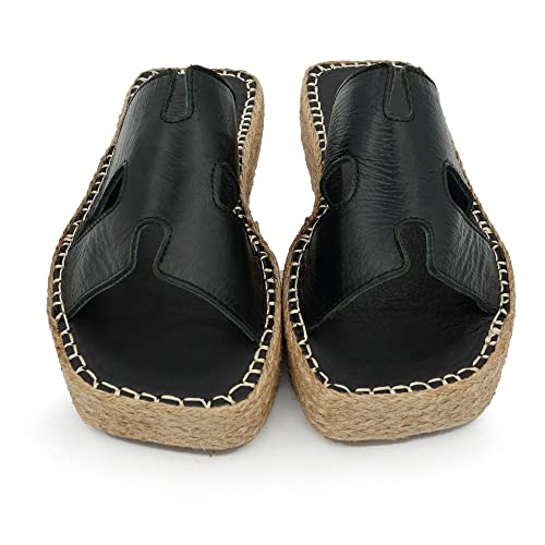 Sandale compensée noire 39 oubliez les douleurs aux pieds avec Bonateks